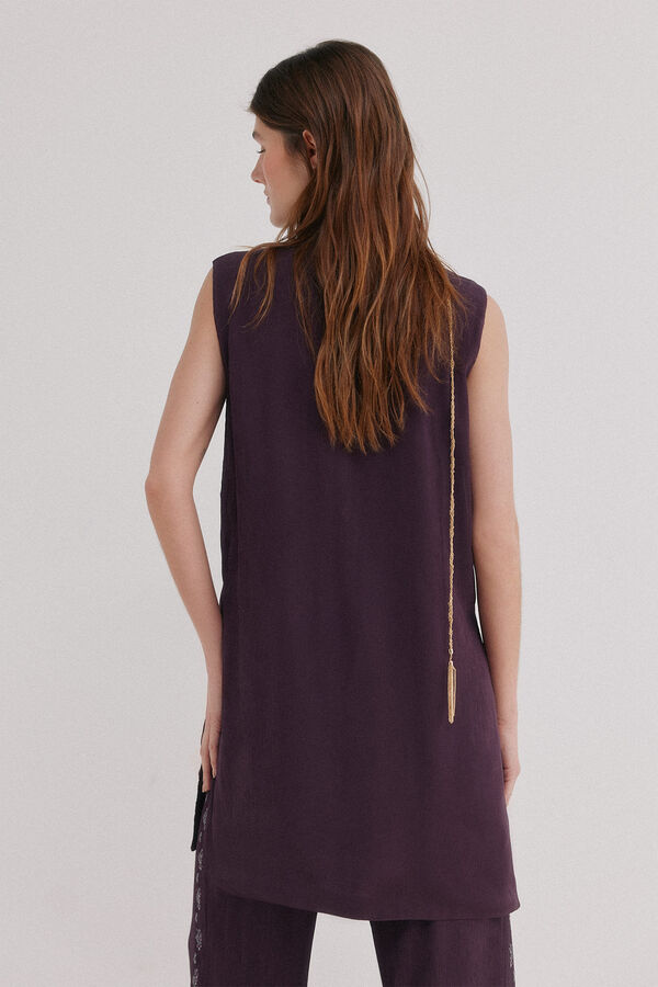 Hoss Intropia Cira. Blusa bordada  Morado
