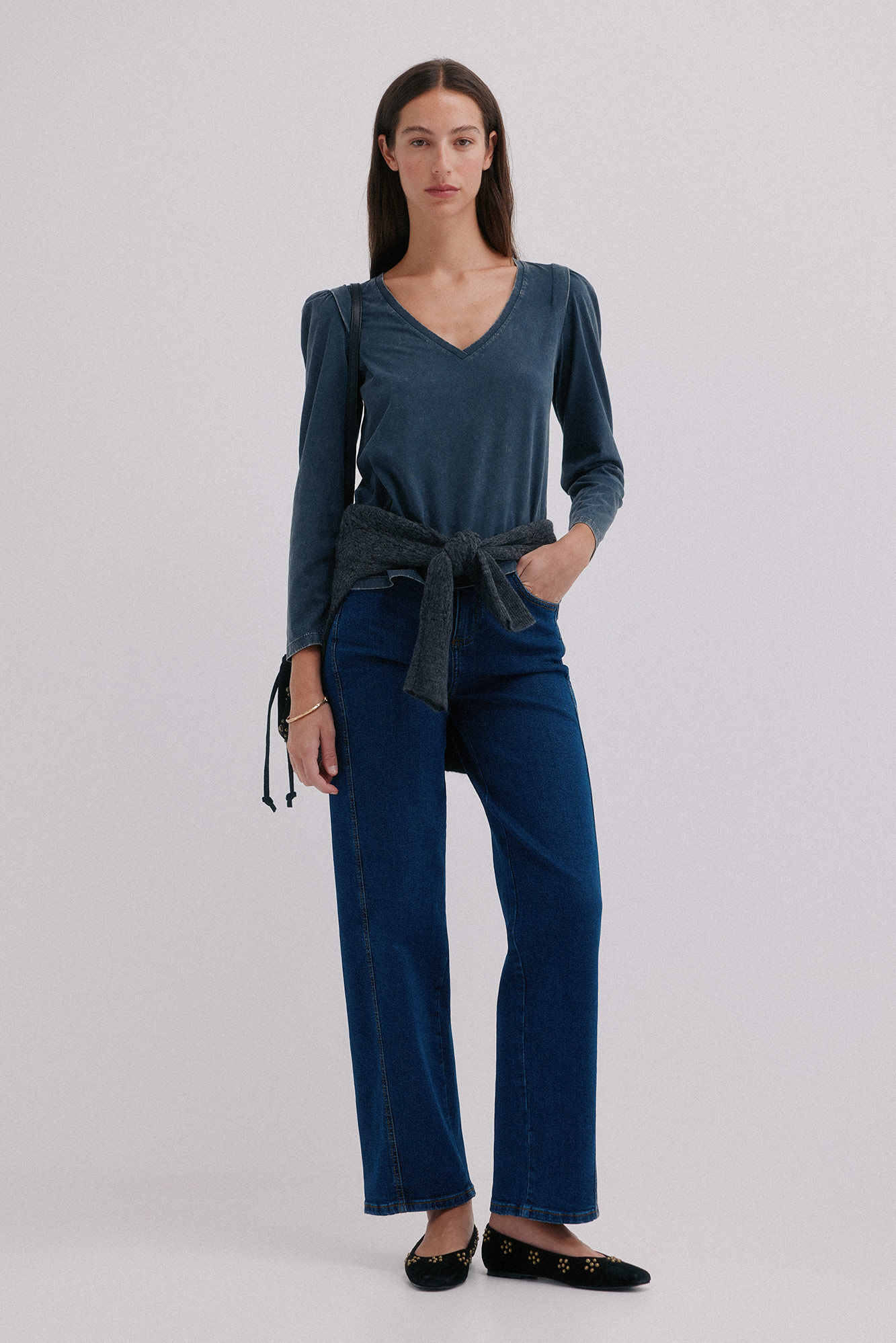 Hoss Intropia Monserrat. Playera efecto lavado