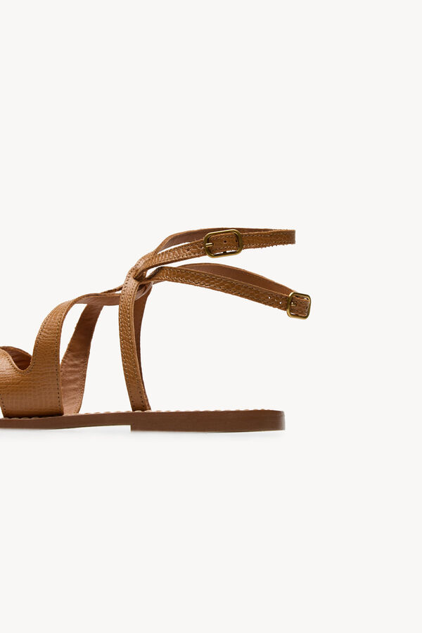 Hoss Intropia  Mar. Sandalias de piel Camel