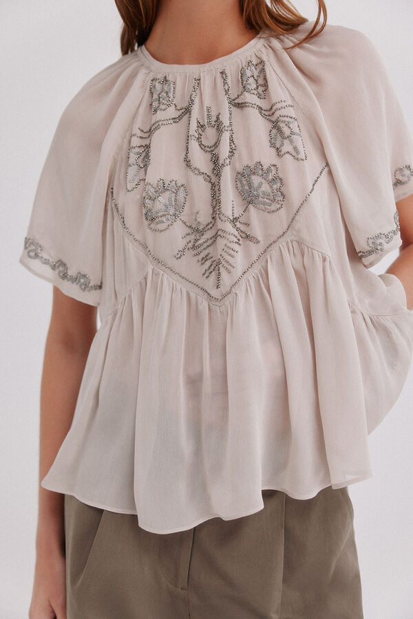 Hoss Intropia Carol. Blusa fluida Gris