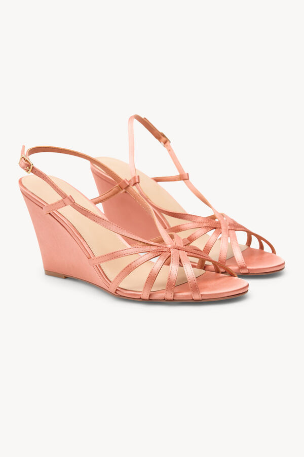 Hoss Intropia Mar&iacute;a. Sandalias de cu&ntilde;a Coral