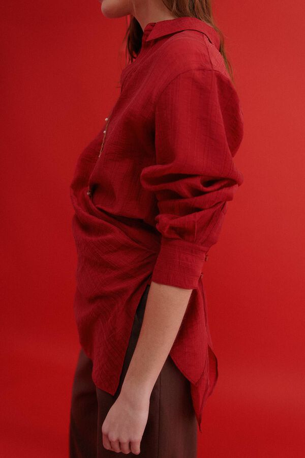 Hoss Intropia Cosette. Blusa con lazo rojo