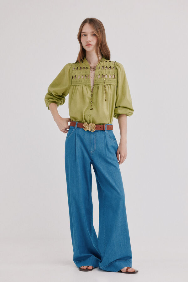 Hoss Intropia Bibiana. Jeans de pernera ancha Azul marino