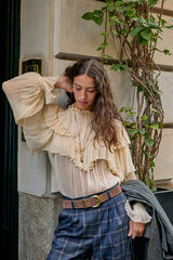 Hoss Intropia Giulia. Blusa rom&aacute;ntica Marfil