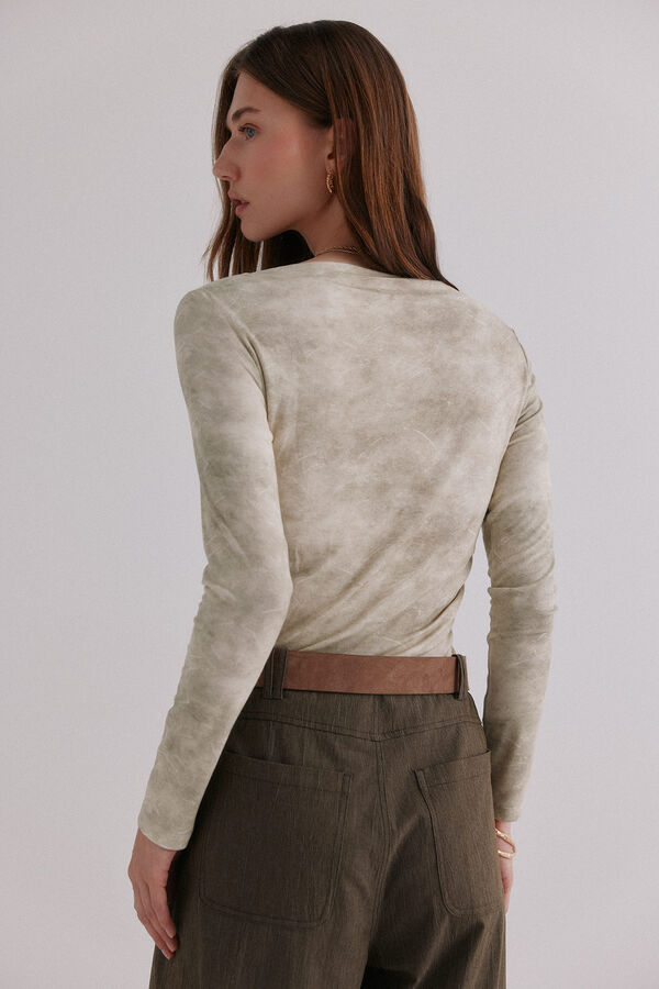 Hoss Intropia Matilde. Playera drapeada Verde