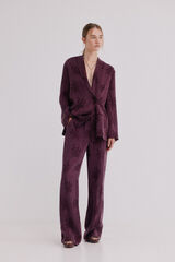 Hoss Intropia Piera. Pantal&oacute;n jacquard Vino