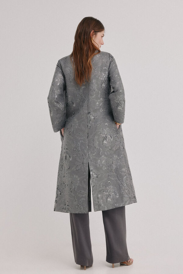 Hoss Intropia Eva. Kimono de jacquard Gris