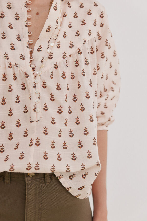 Hoss Intropia Claire. Blusa estampada Rosa