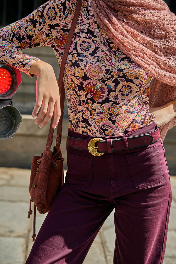 Hoss Intropia Mara. Playera estampada Estampado Marron