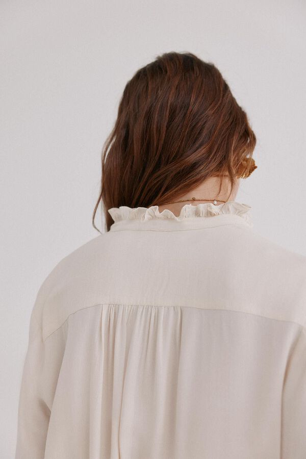 Hoss Intropia Clementine. Blusa manga larga Marfil