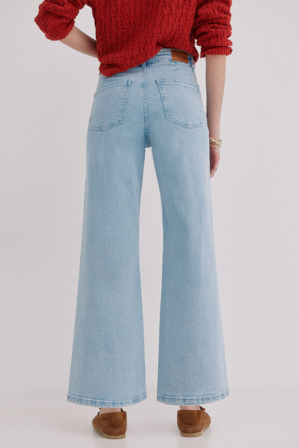 Hoss Intropia B&aacute;rbara. Jeans wide leg Azul