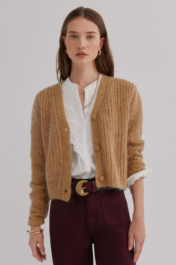 Hoss Intropia N&eacute;rida. Chamarra de tejido Beige