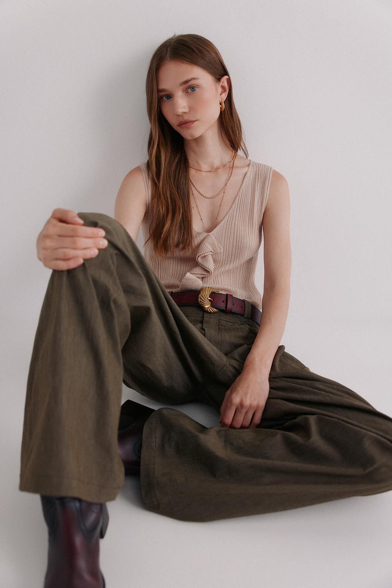 Hoss Intropia Nahia. Top con volante