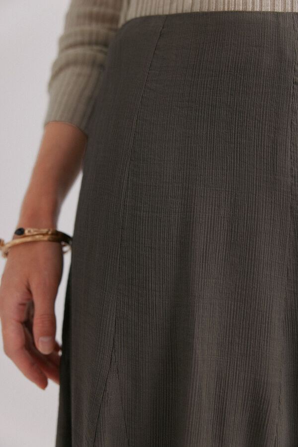 Hoss Intropia Rosario. Falda midi Kaki