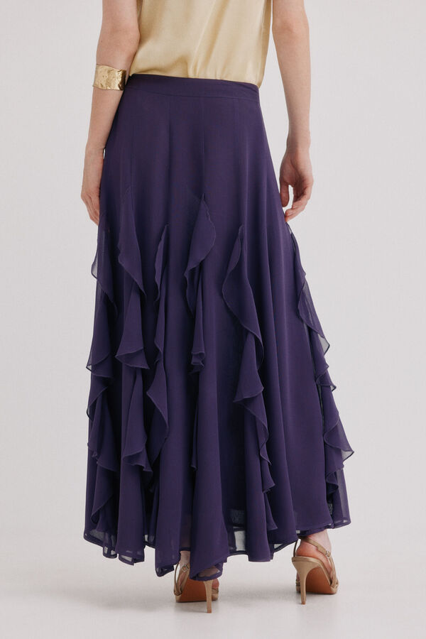 Hoss Intropia Roseline. Falda fluida Estampado morado
