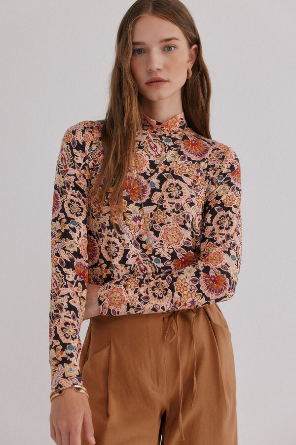 Hoss Intropia Mara. Playera estampada Estampado Marron