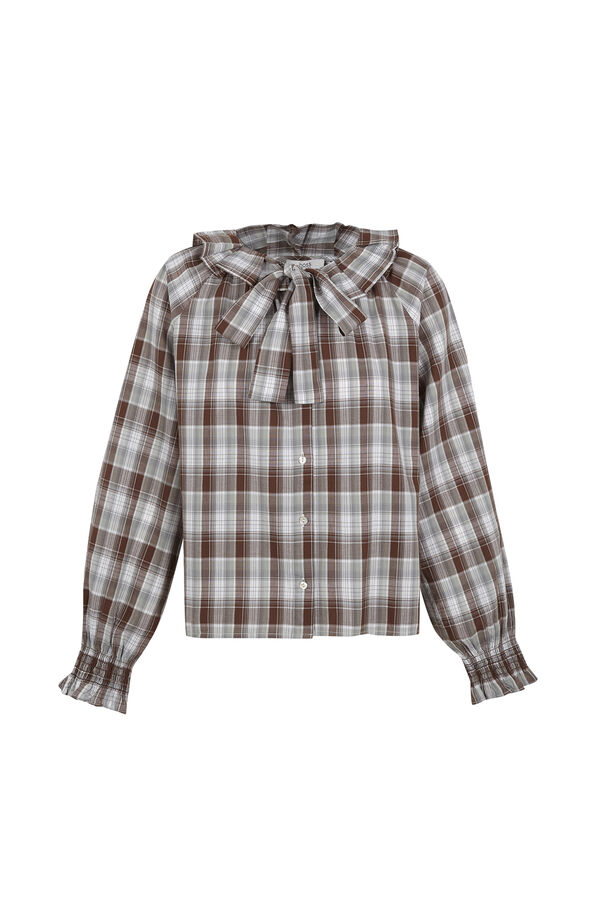 Hoss Intropia Celsa.Blusa a cuadros Azul