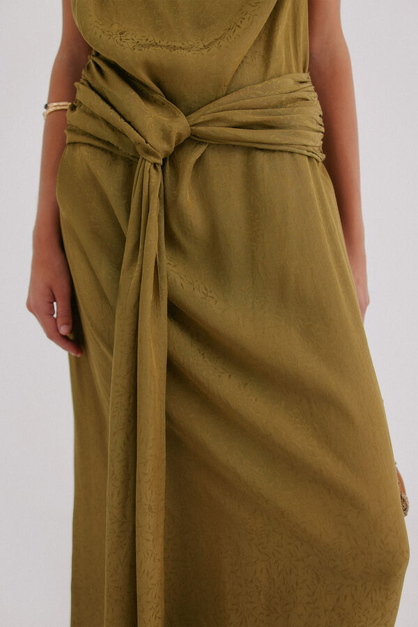 Hoss Intropia Liliane. Vestido midi Verde