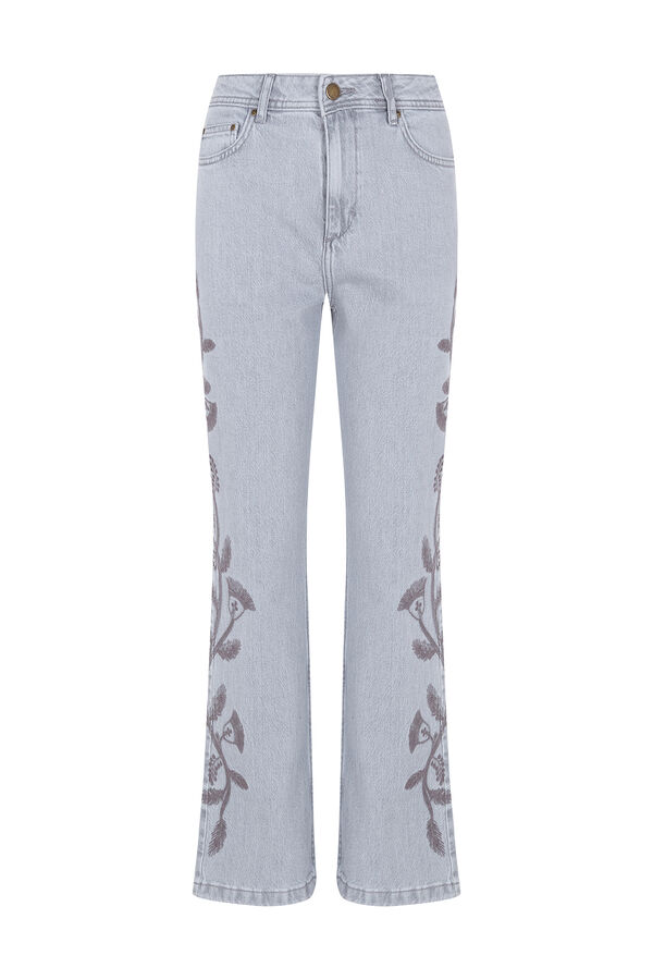 Hoss Intropia Bonnie. Jeans bootcut Gris