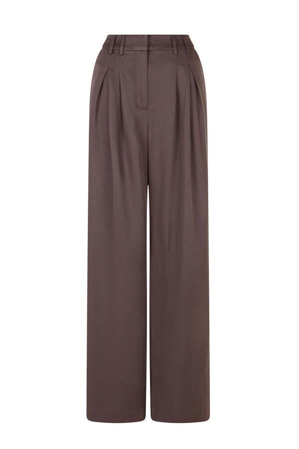 Hoss Intropia Paloma. Pantal&oacute;n de doble pliegue Gris