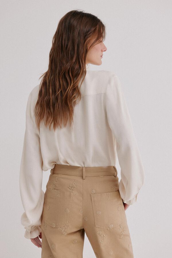 Hoss Intropia Clementine. Blusa manga larga Marfil