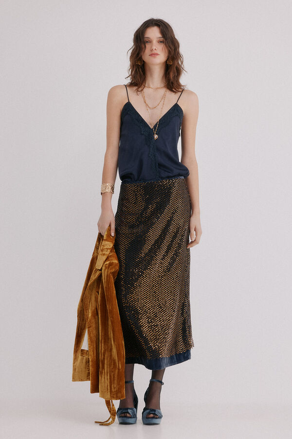 Hoss Intropia Riley. Falda de lentejuelas Multicolor