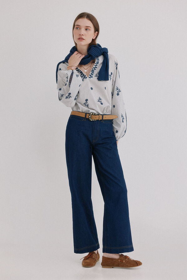 Hoss Intropia Bridget. Jeans rectos Azul marino