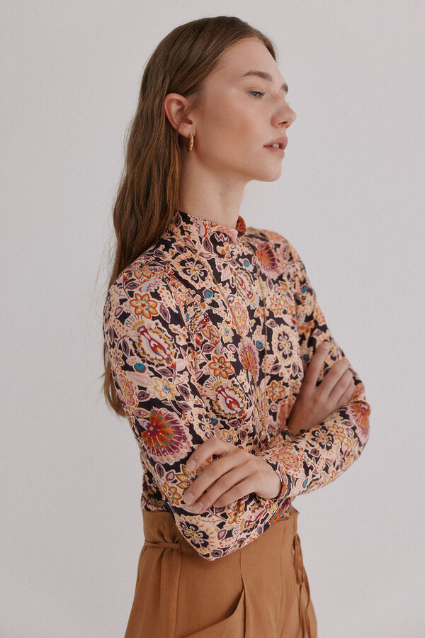 Hoss Intropia Mara. Playera estampada Estampado Marron