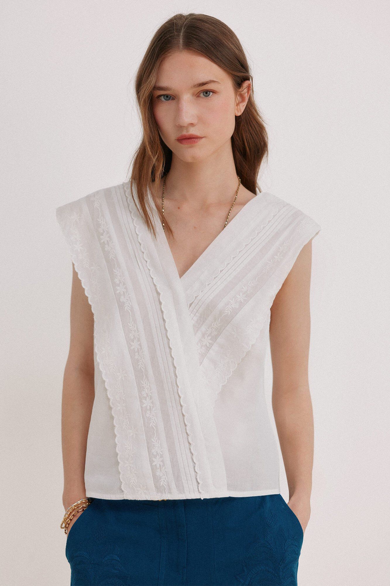 Hoss Intropia Carola. Blusa rom&aacute;ntica
