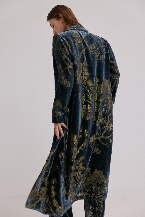 Hoss Intropia Elodie. Chamarra jacquard Azul marino