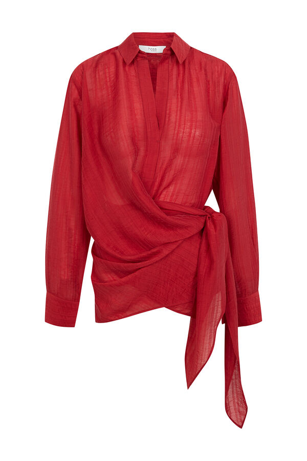 Hoss Intropia Cosette. Blusa con lazo rojo