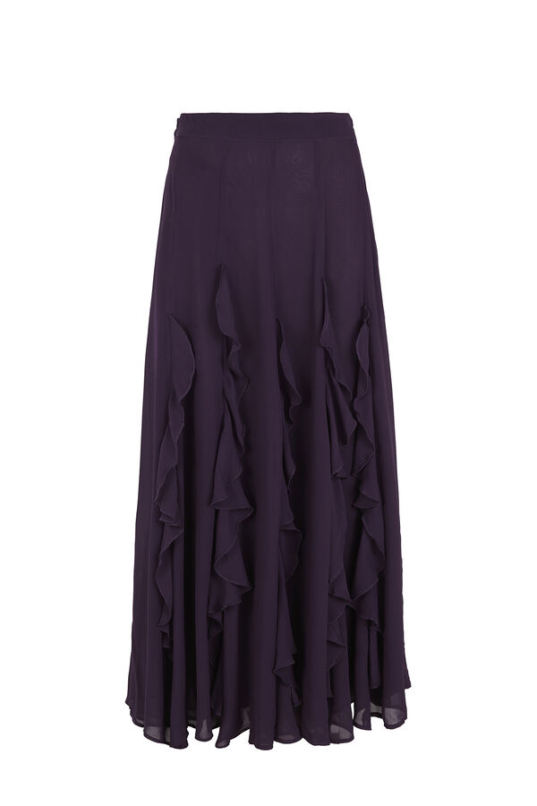 Hoss Intropia Roseline. Falda fluida Estampado morado