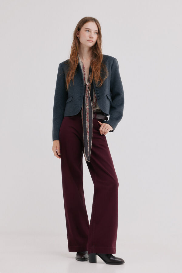 Hoss Intropia Erea. Blazer cropped Gris