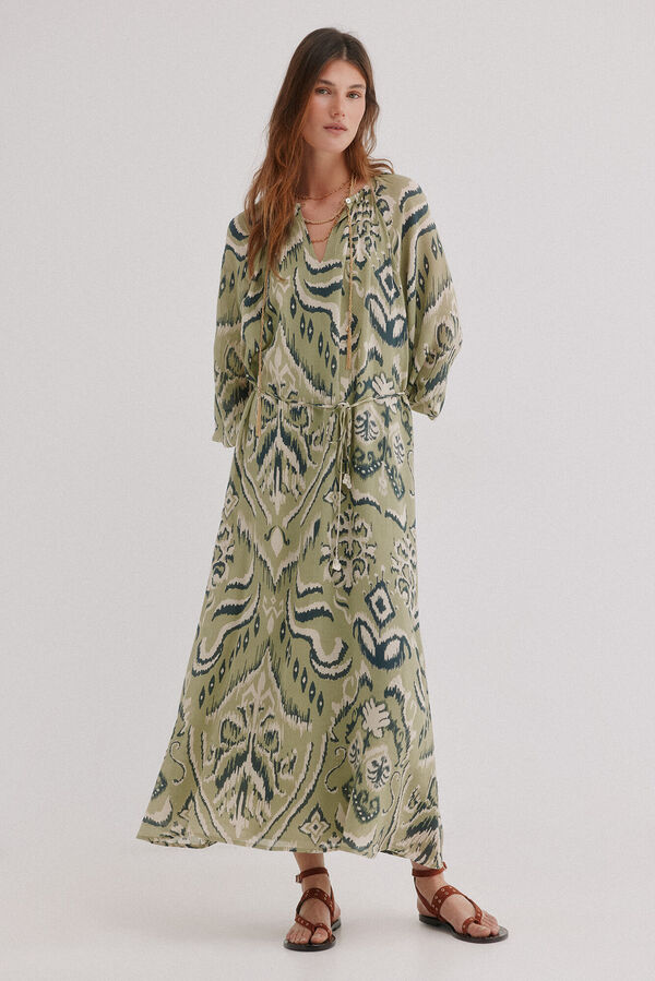 Hoss Intropia Amina. Vestido largo estampado Estampado Verde