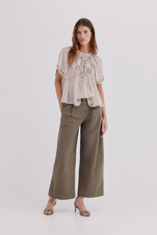 Hoss Intropia Carol. Blusa fluida Gris