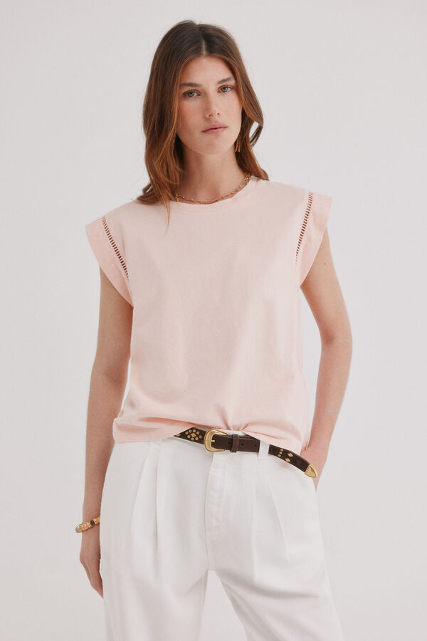 Hoss Intropia Mafi. Camiseta escote redondo Rosa