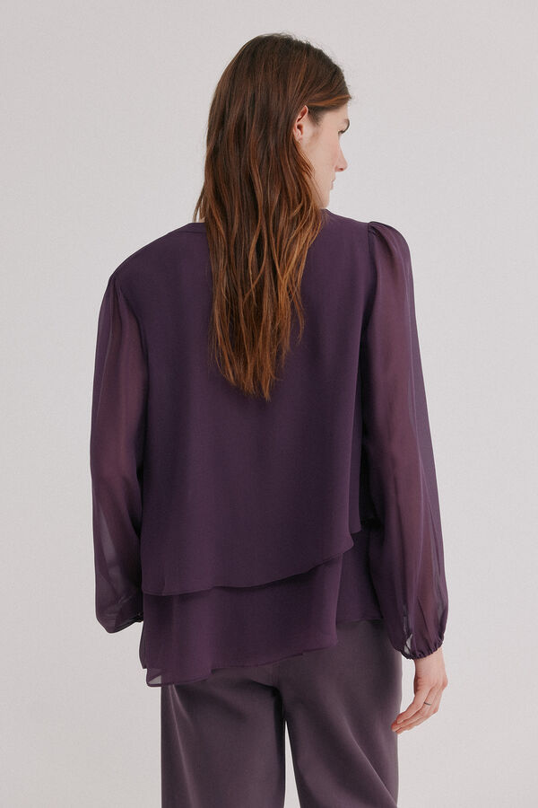 Hoss Intropia Gala. Blusa con lazo Morado