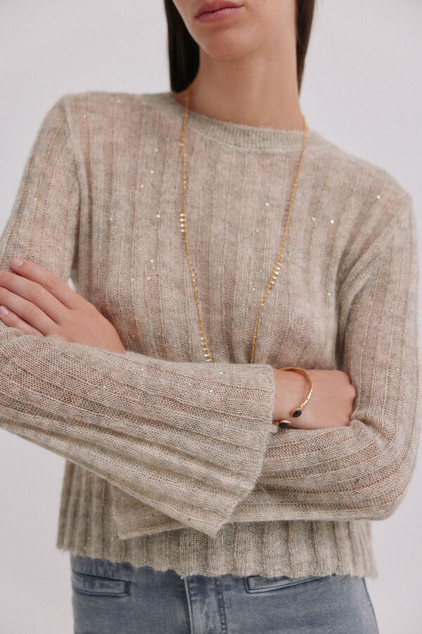 Hoss Intropia Neus. Su&eacute;ter cuello redondo Gris