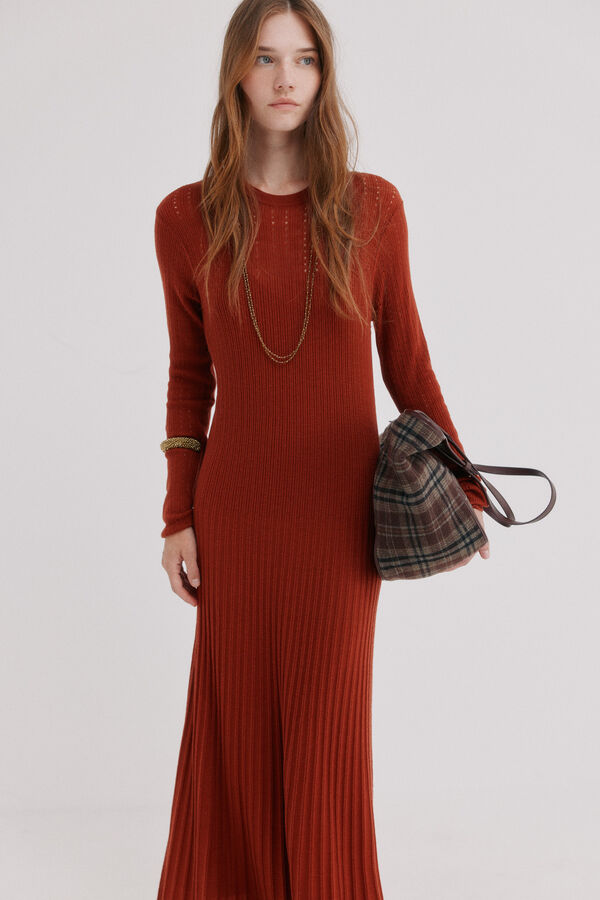 Hoss Intropia Annia.Vestido tejido Marron