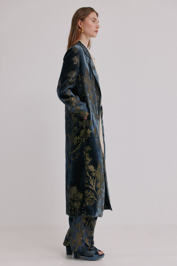 Hoss Intropia Elodie. Chamarra jacquard Azul marino