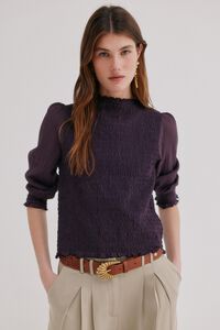 Hoss Intropia Marina. Top fruncido