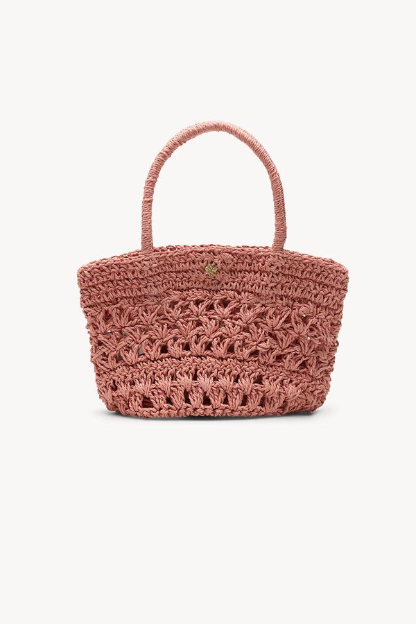 Hoss Intropia Nunile. Mini bolsa de fibras naturales Rosa