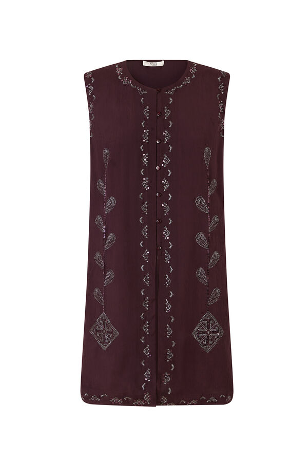 Hoss Intropia Cira. Blusa bordada  Morado