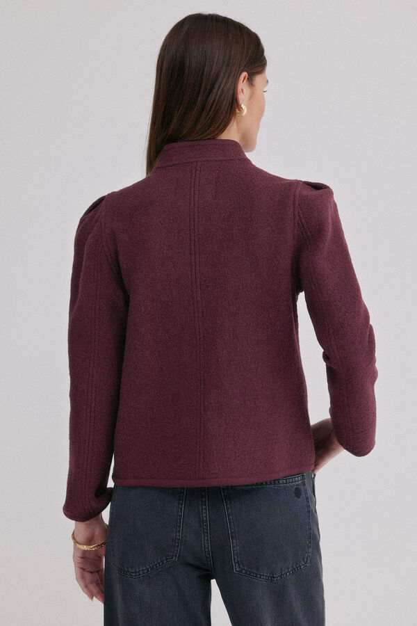 Hoss Intropia Fernanda. Abrigo estilo austriaca Granate