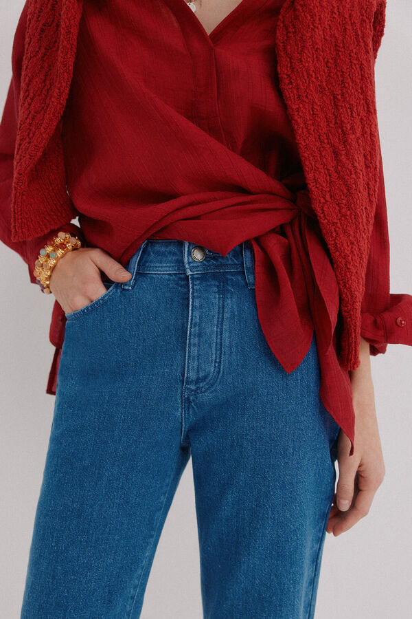 Hoss Intropia Bruna. Jeans bordados Azul