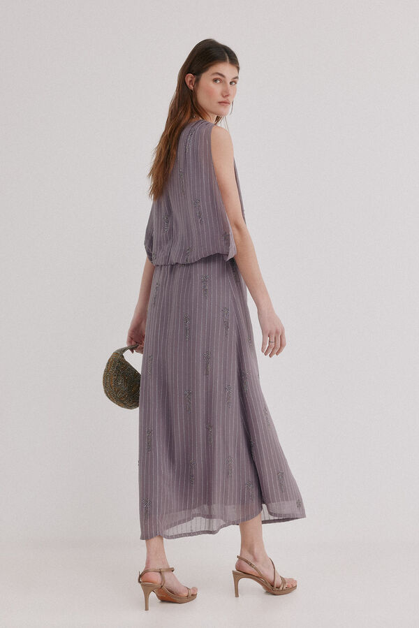 Hoss Intropia Alejandra. Vestido bordado Lila