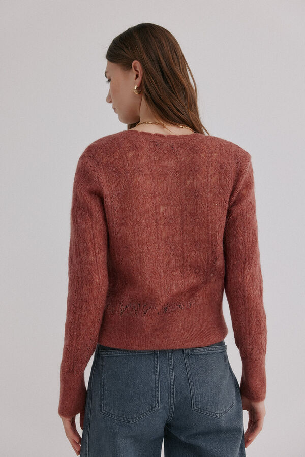 Hoss Intropia In&eacute;s. C&aacute;rdigan calado Rosa