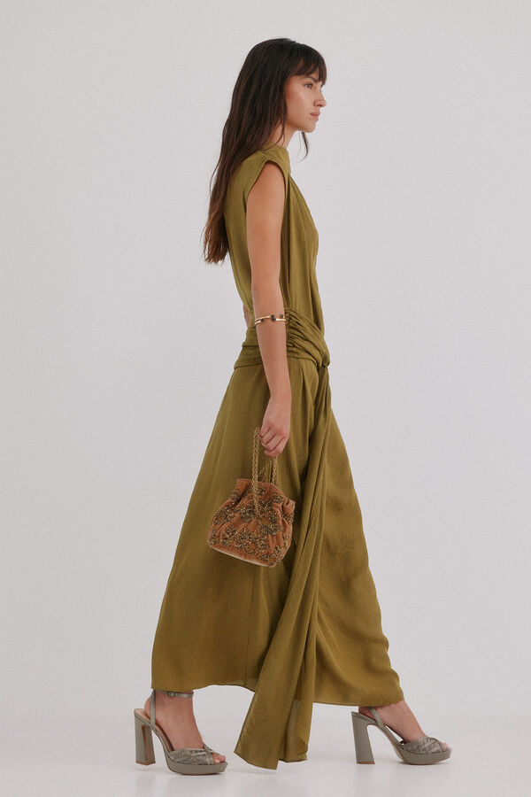 Hoss Intropia Liliane. Vestido midi Verde