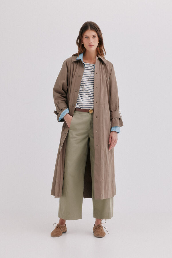 Hoss Intropia Dalia. Chamarra midi Marron oscuro