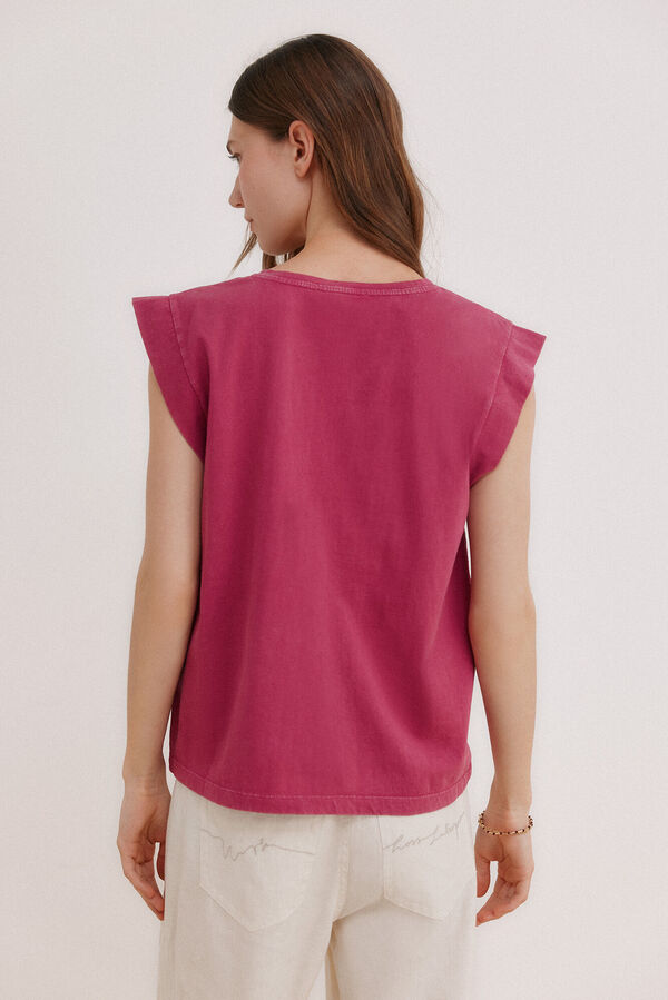 Hoss Intropia Manuela. Camiseta lavada Rosa